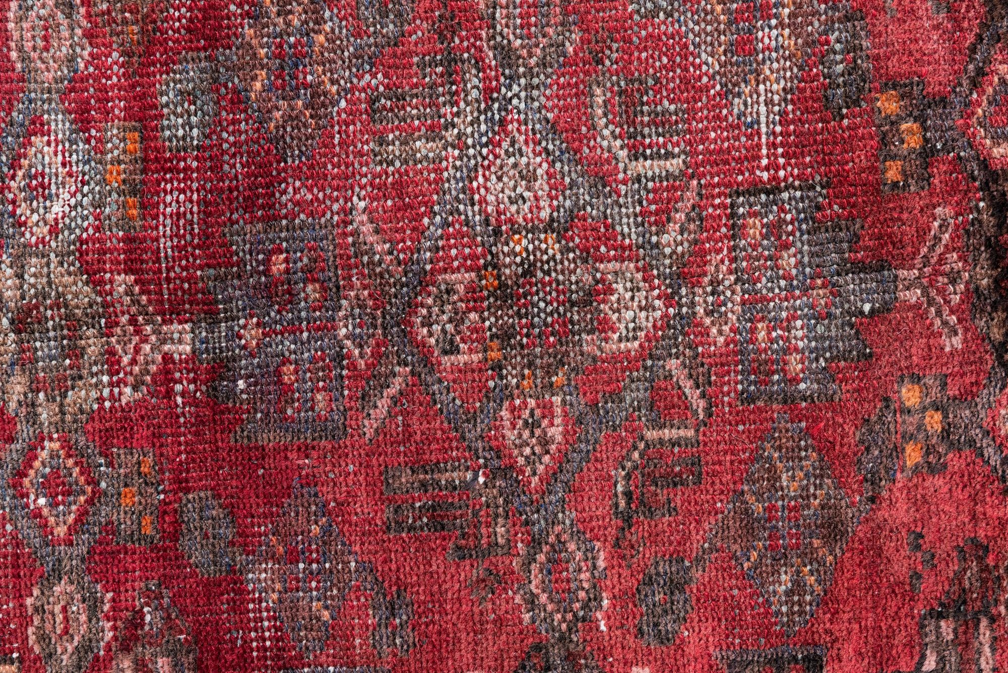 100cm x 195cm Hand Knotted Ultra Vintage Persian Wool Runner Rug