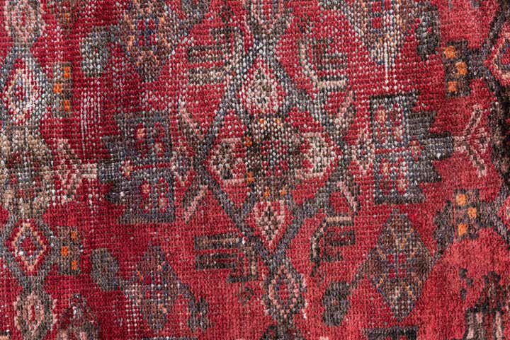 100cm x 195cm Hand Knotted Ultra Vintage Persian Wool Runner Rug