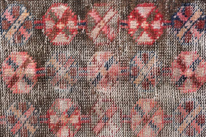 4' 3 x 7' 7 Hand Knotted Ultra Vintage Persian Wool Runner Rug