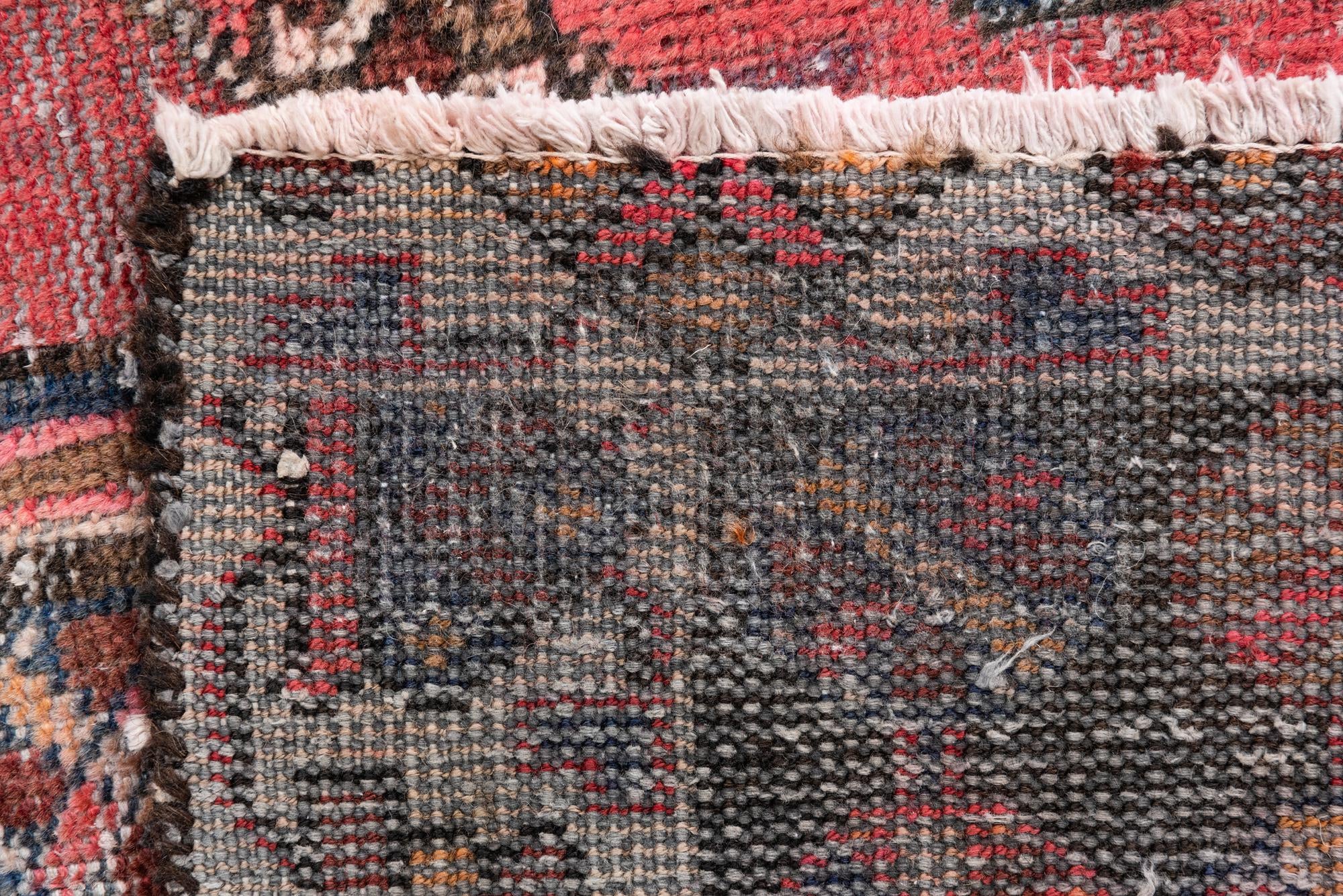4' 3 x 7' 7 Hand Knotted Ultra Vintage Persian Wool Runner Rug