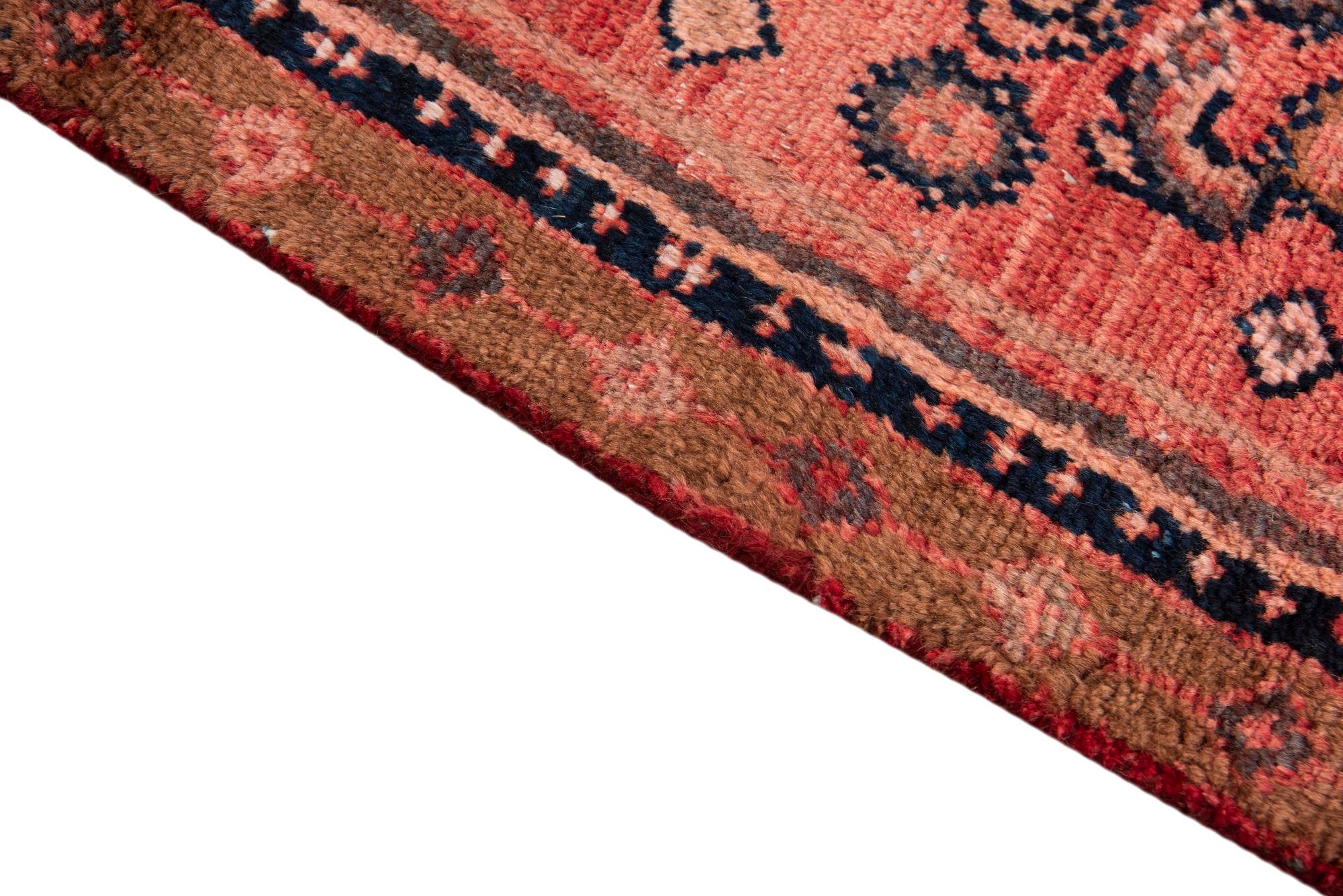 4' 1 x 8' 9 Hand Knotted Ultra Vintage Persian Wool Runner Rug
