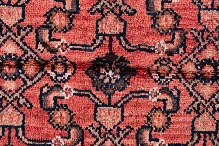 4' 1 x 8' 9 Hand Knotted Ultra Vintage Persian Wool Runner Rug