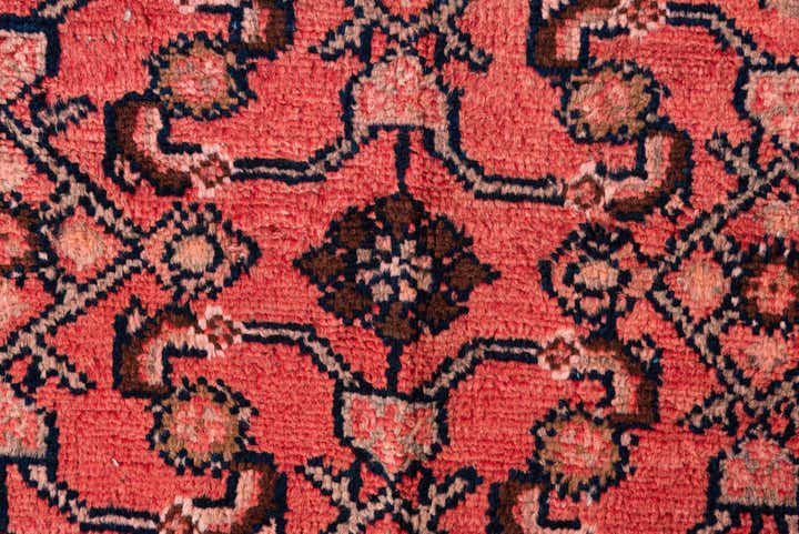 4' 1 x 8' 9 Hand Knotted Ultra Vintage Persian Wool Runner Rug