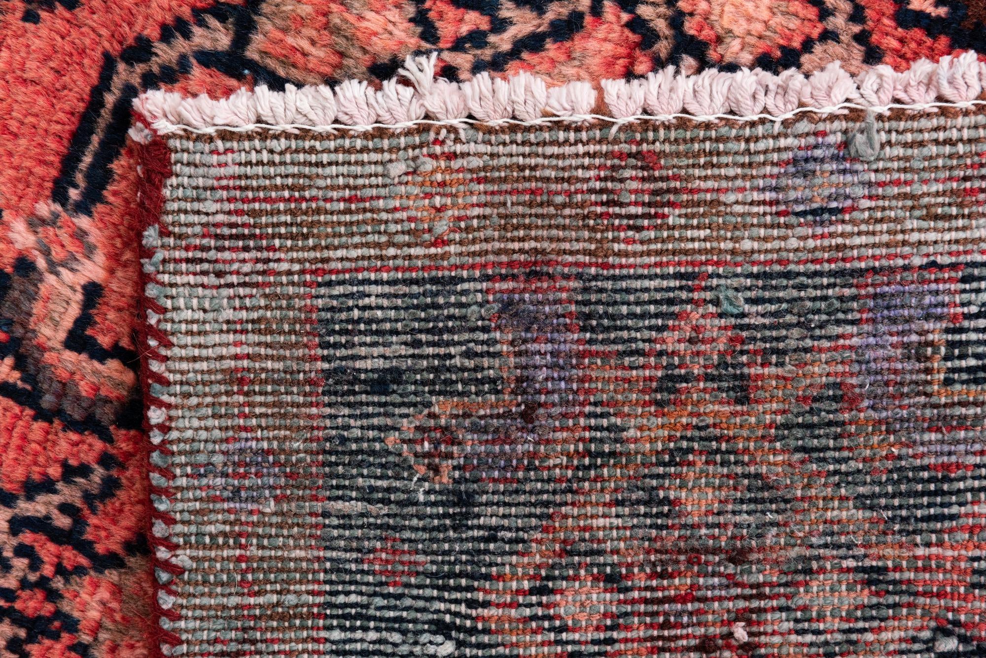 4' 1 x 8' 9 Hand Knotted Ultra Vintage Persian Wool Runner Rug