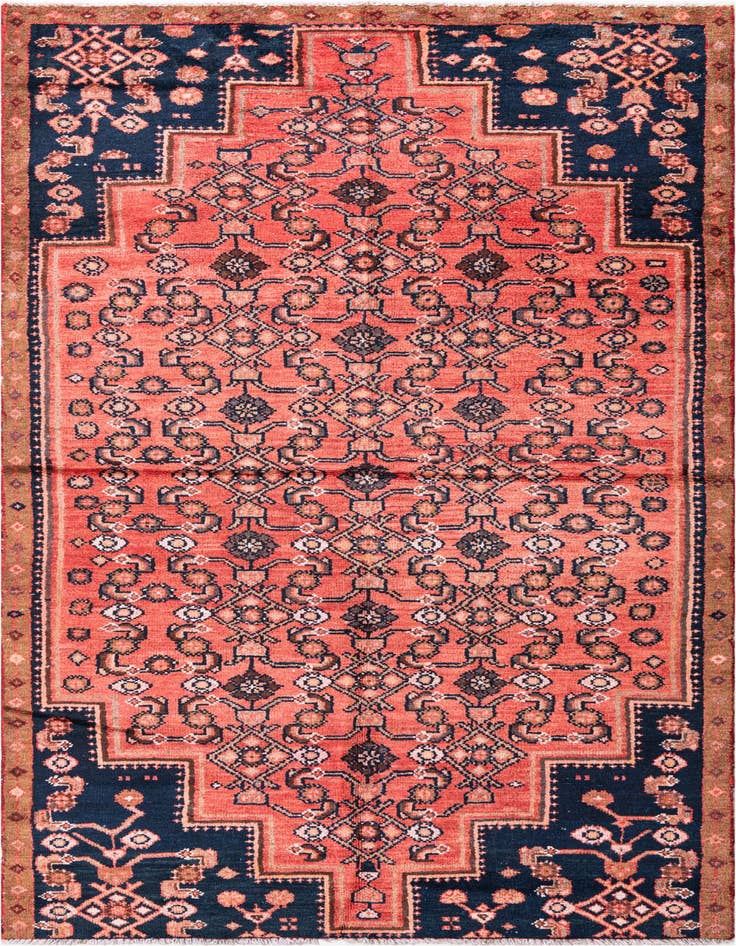 Detail image of 4' 1 x 8' 9 Hand Knotted Ultra Vintage Persian Wool Runner Rug