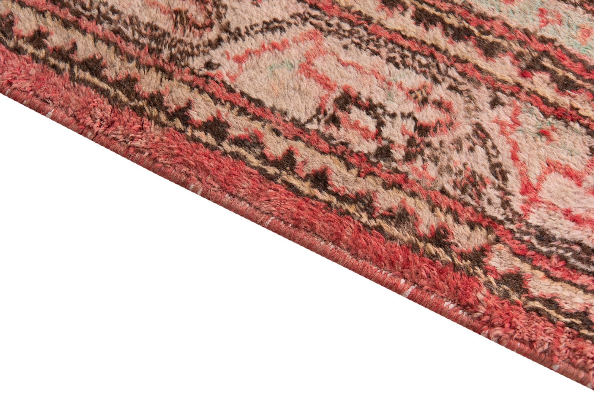 3' 10 x 9' 9 Hand Knotted Ultra Vintage Persian Wool Runner Rug