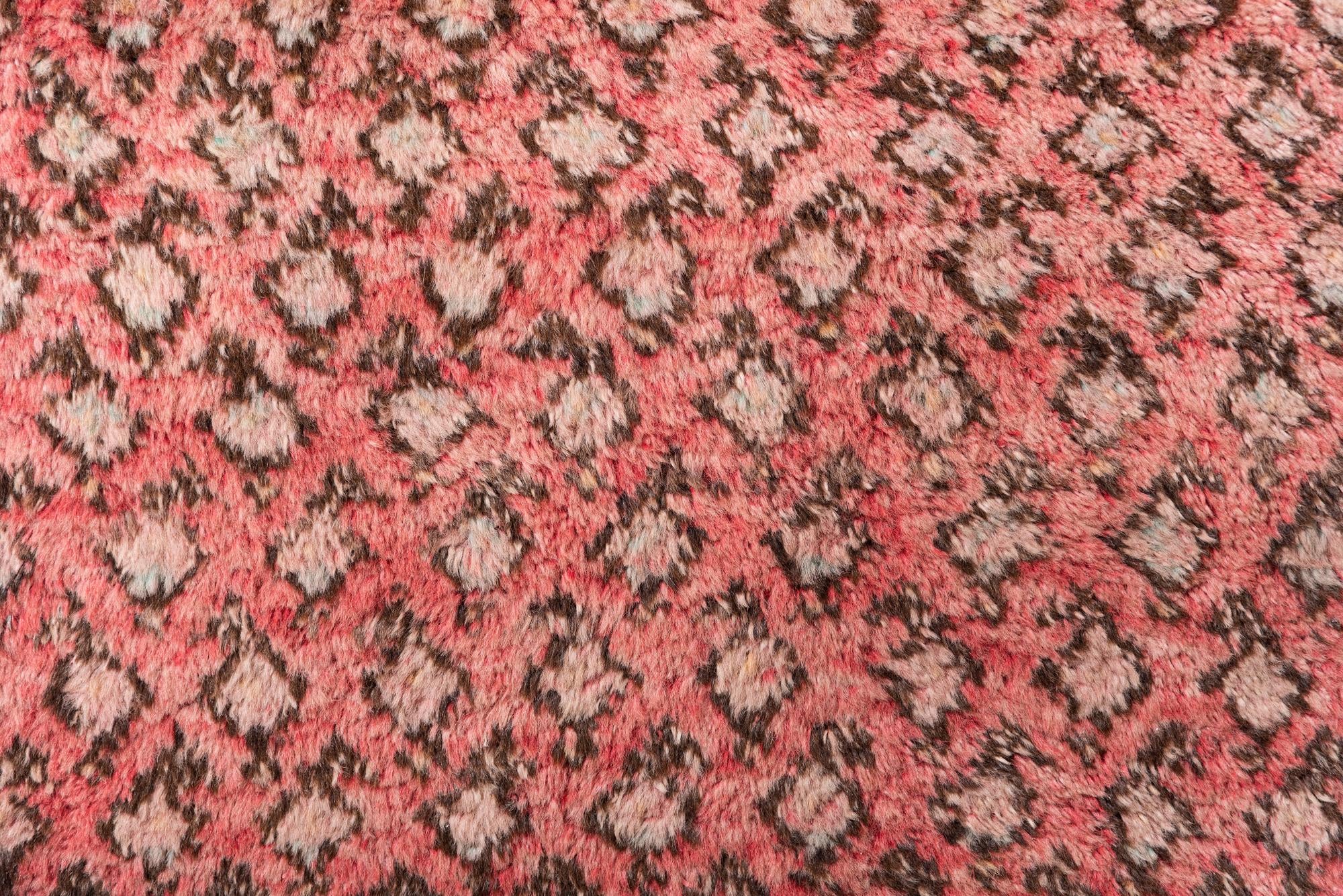 3' 10 x 9' 9 Hand Knotted Ultra Vintage Persian Wool Runner Rug