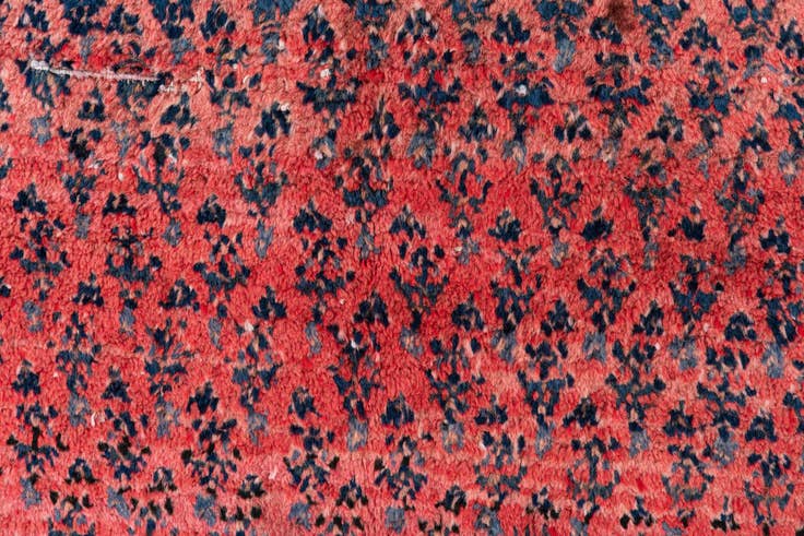 Detail image of 4' x 9' Hand Knotted Ultra Vintage Persian Wool Runner Rug