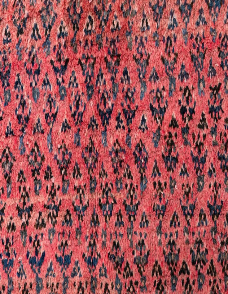 Detail image of 4' x 9'  Hand Knotted Ultra Vintage Persian Wool Runner Rug