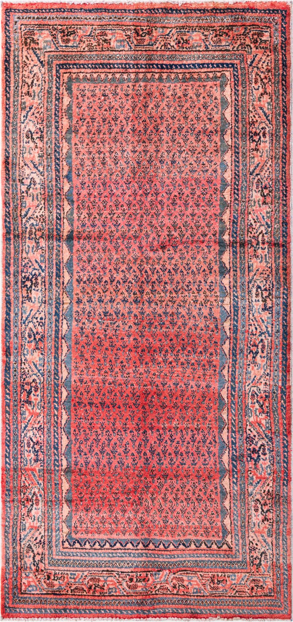 4' x 9' Hand Knotted Ultra Vintage Persian Wool Runner Rug