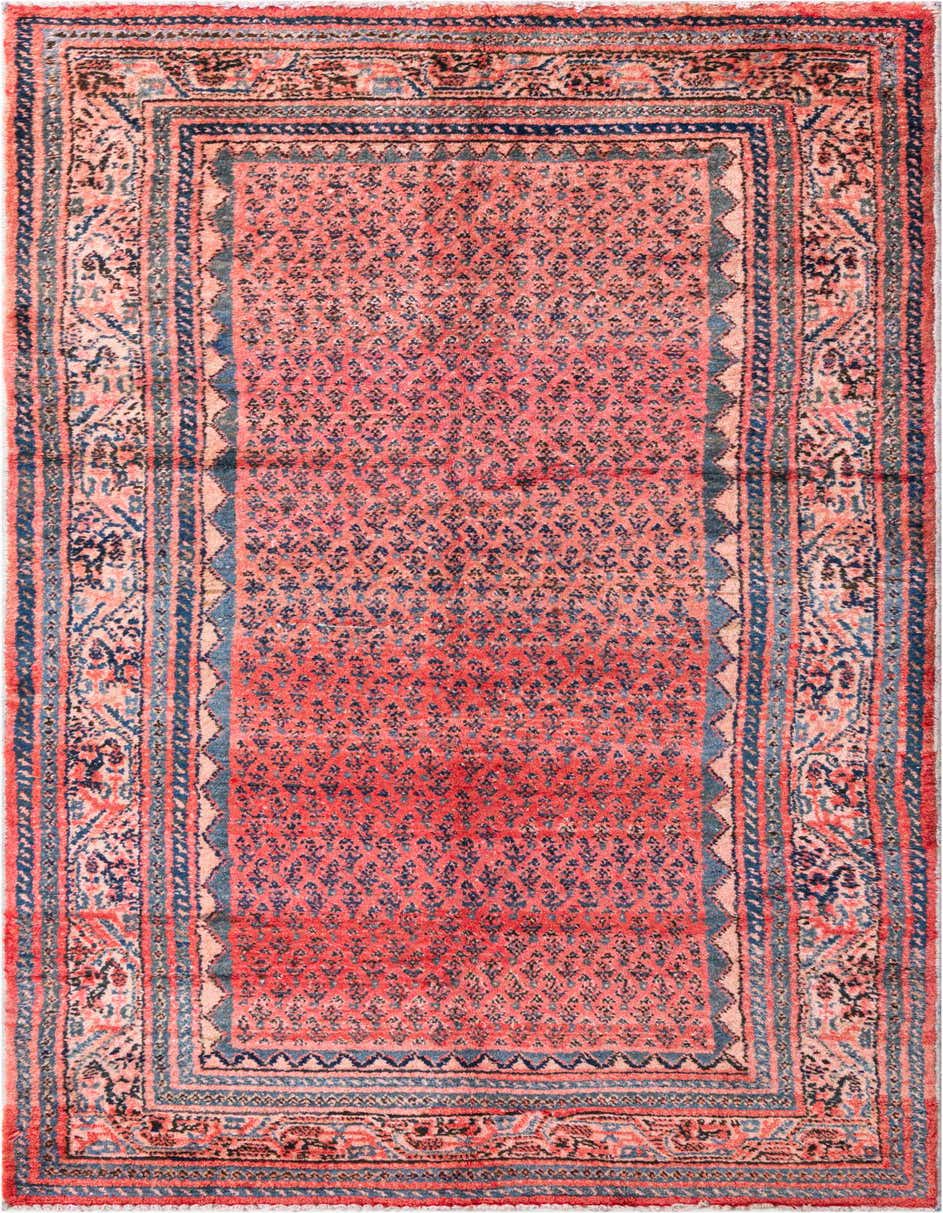 Primary image 4' x 9'  Hand Knotted Ultra Vintage Persian Wool Runner Rug