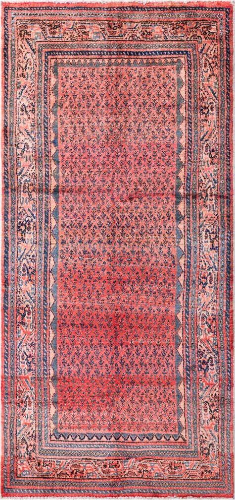 4' x 9' Hand Knotted Ultra Vintage Persian Wool Runner Rug