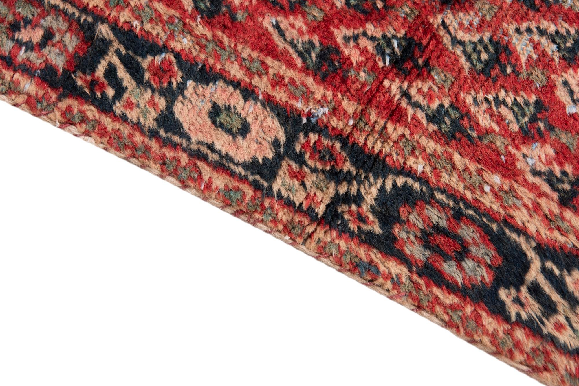 3' 3 x 9' 7 Hand Knotted Ultra Vintage Persian Wool Runner Rug