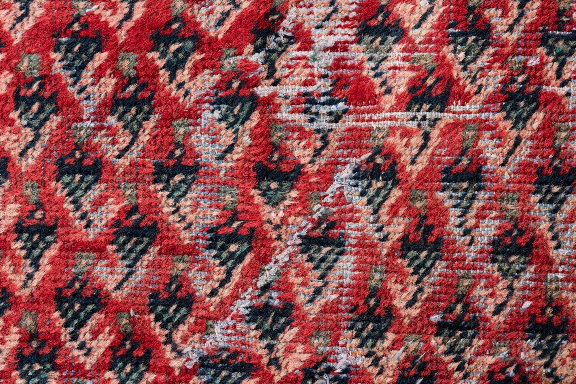 3' 3 x 9' 7 Hand Knotted Ultra Vintage Persian Wool Runner Rug