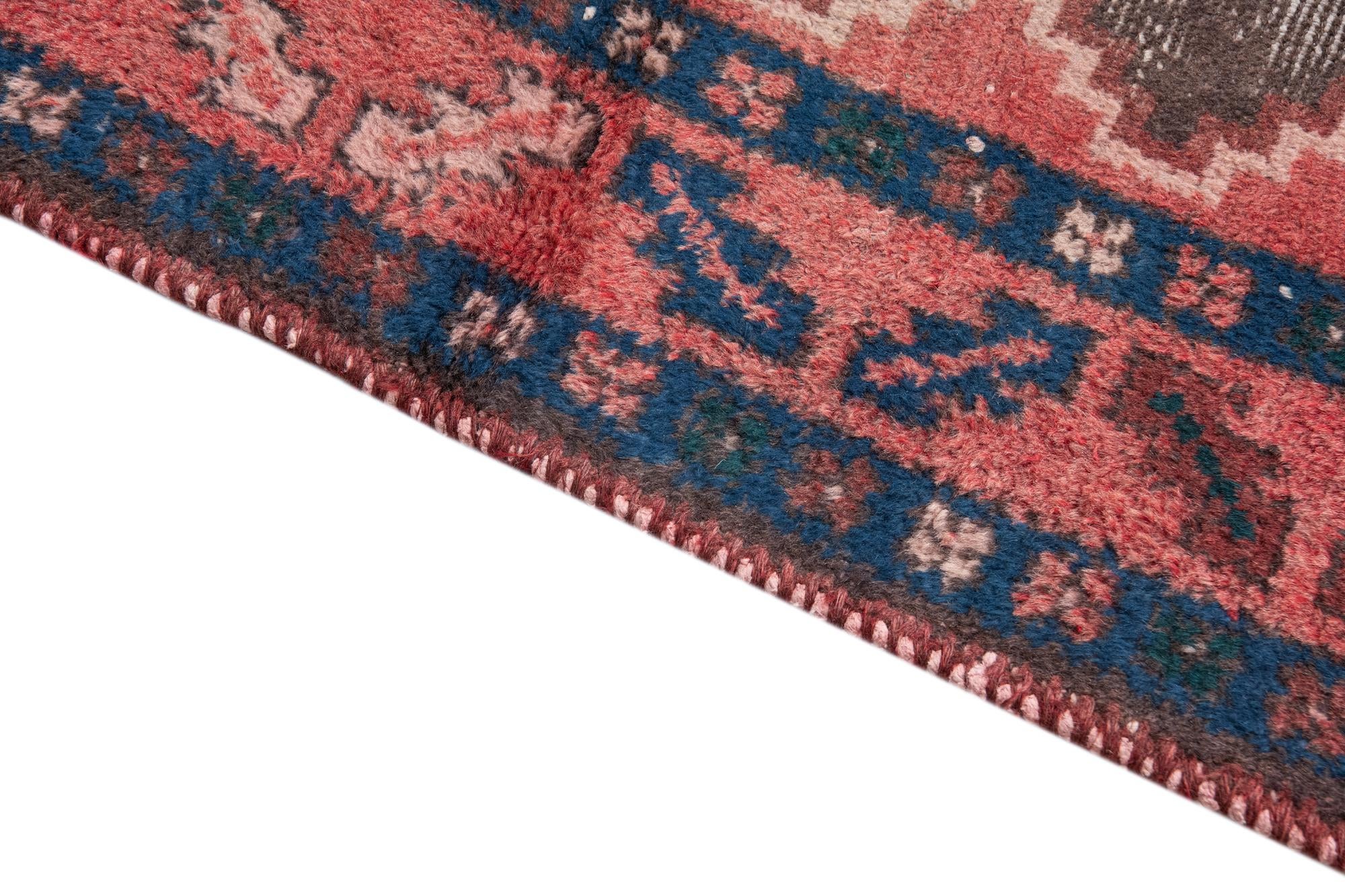 4' 6 x 9' 4 Hand Knotted Ultra Vintage Persian Wool Runner Rug
