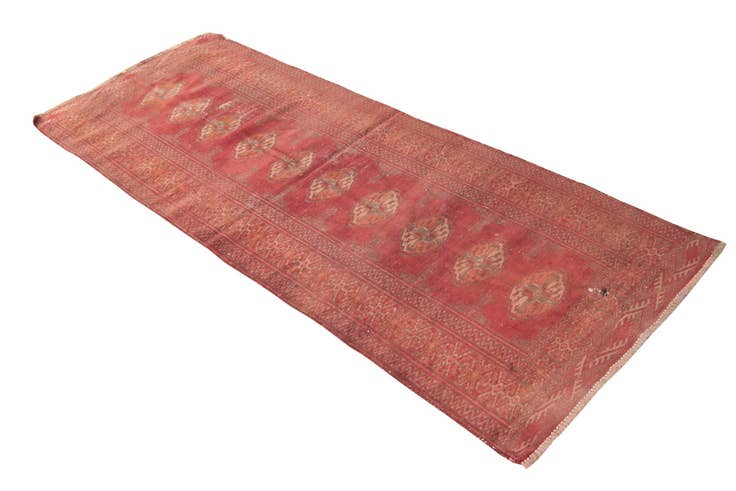 Detail image of 2' 10 x 7' 3 Hand Knotted Ultra Vintage Persian Wool Runner Rug