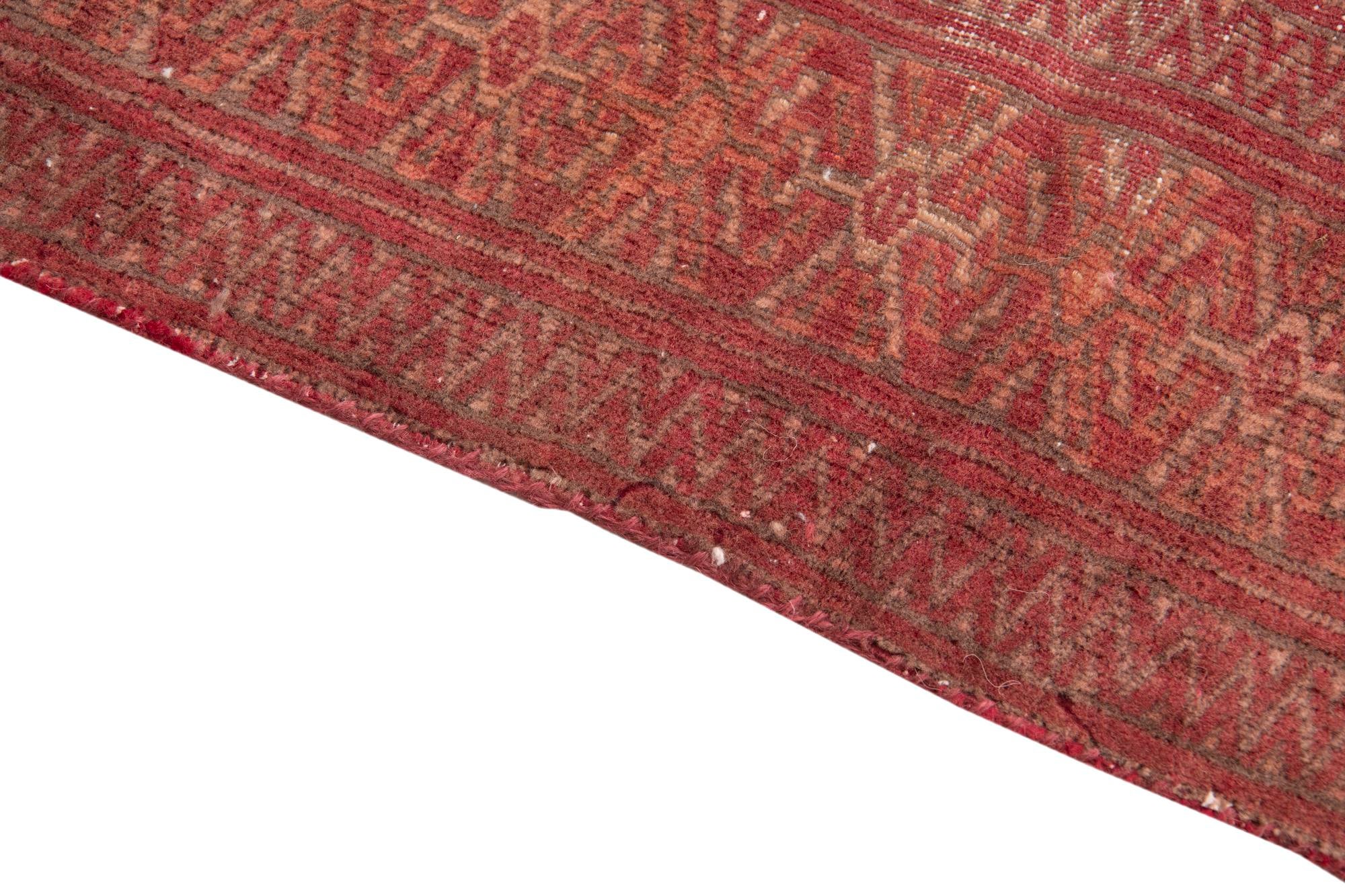 2' 10 x 7' 3 Hand Knotted Ultra Vintage Persian Wool Runner Rug
