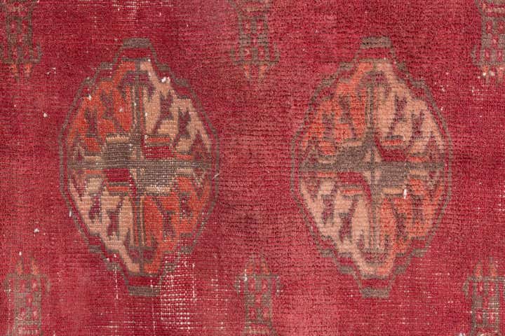 2' 10 x 7' 3 Hand Knotted Ultra Vintage Persian Wool Runner Rug