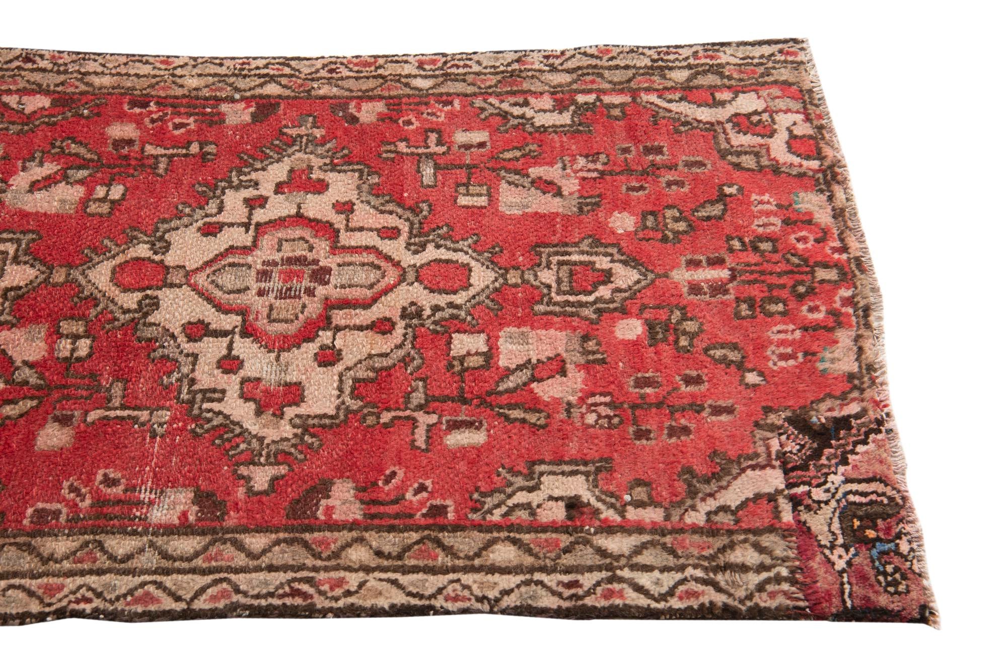 2' 4 x 9' Hand Knotted Ultra Vintage Persian Wool Runner Rug