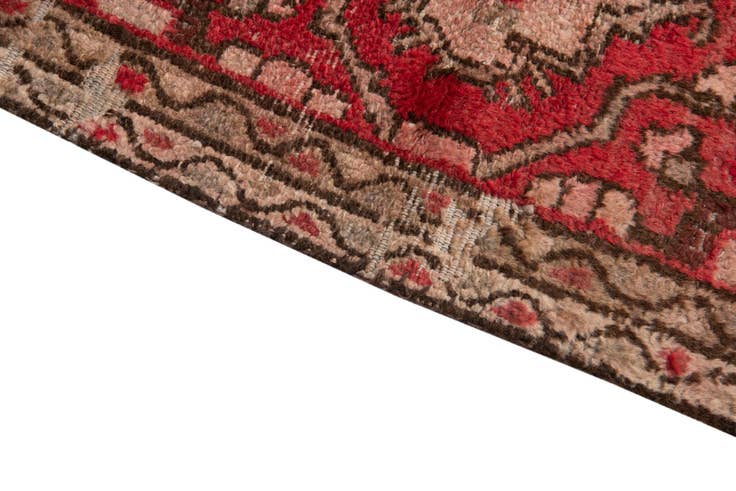 Detail image of 2' 4 x 9' Hand Knotted Ultra Vintage Persian Wool Runner Rug