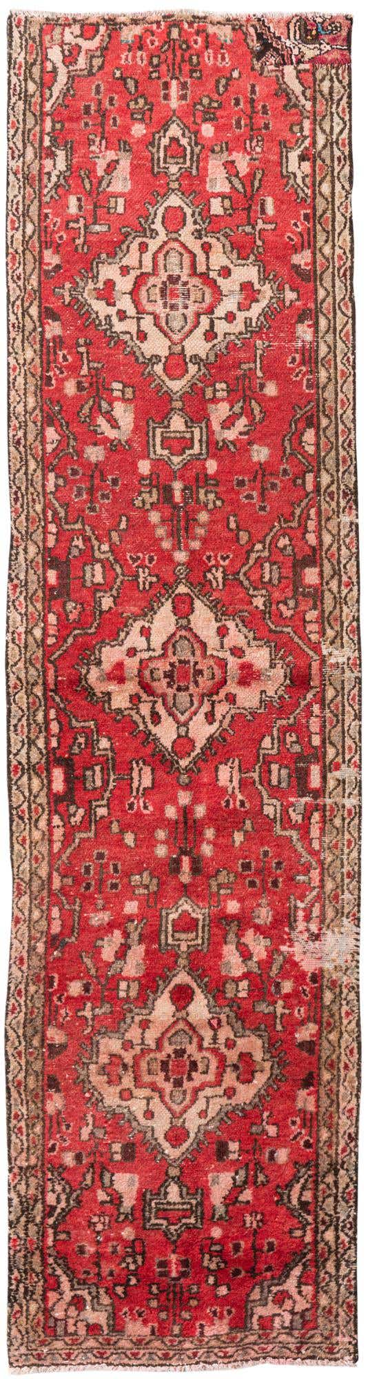 2' 4 x 9' Hand Knotted Ultra Vintage Persian Wool Runner Rug
