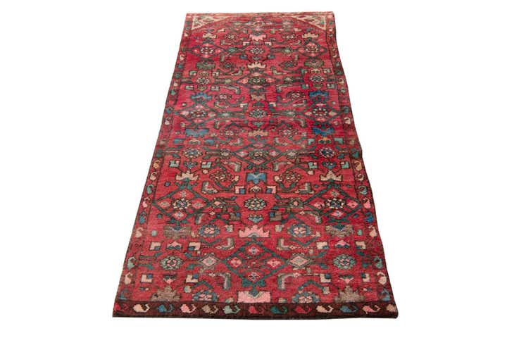 2' 4 x 5' 3 Hand Knotted Ultra Vintage Persian Wool Runner Rug
