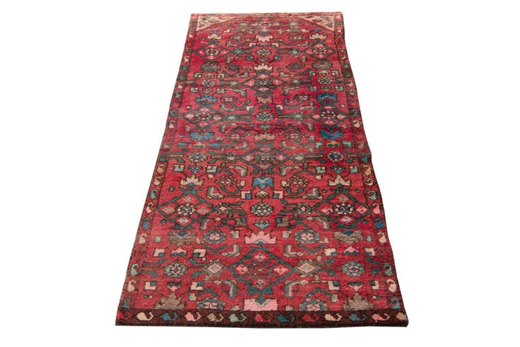 Detail image of 2' 4 x 5' 3 Hand Knotted Ultra Vintage Persian Wool Runner Rug
