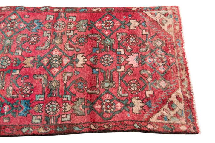 2' 4 x 5' 3 Hand Knotted Ultra Vintage Persian Wool Runner Rug