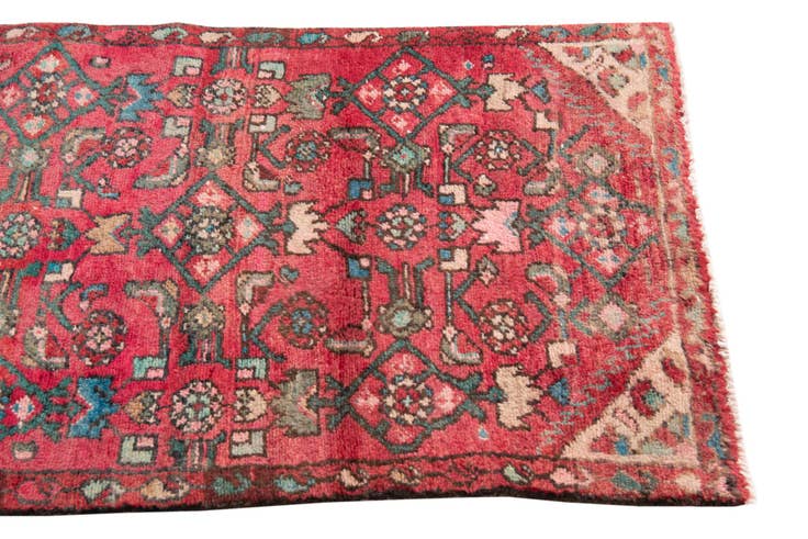 Detail image of 2' 4 x 5' 3 Hand Knotted Ultra Vintage Persian Wool Runner Rug