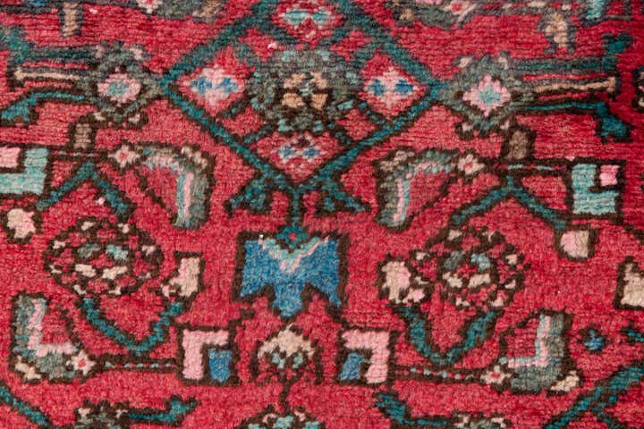 2' 4 x 5' 3 Hand Knotted Ultra Vintage Persian Wool Runner Rug