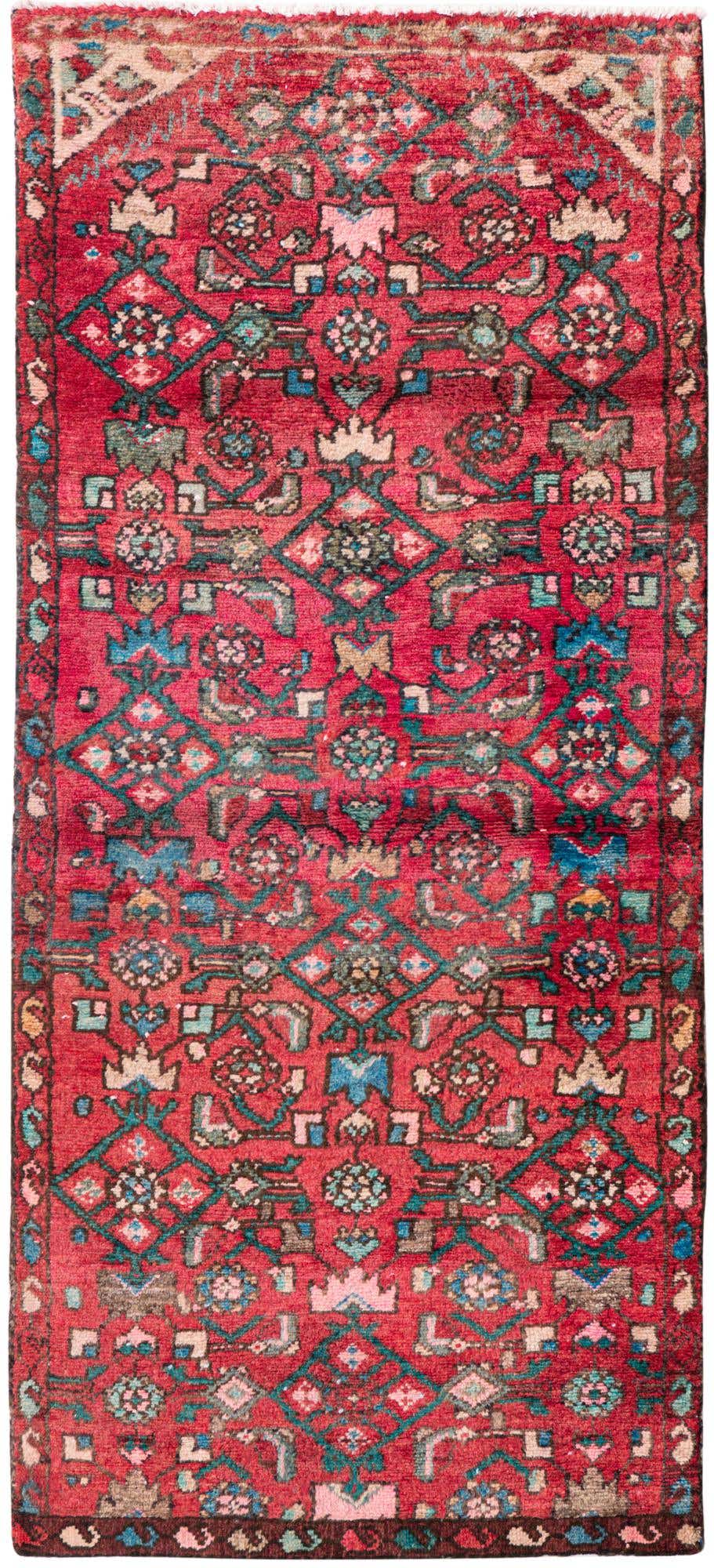 2' 4 x 5' 3 Hand Knotted Ultra Vintage Persian Wool Runner Rug