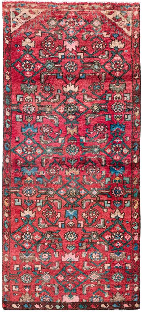 2' 4 x 5' 3 Hand Knotted Ultra Vintage Persian Wool Runner Rug