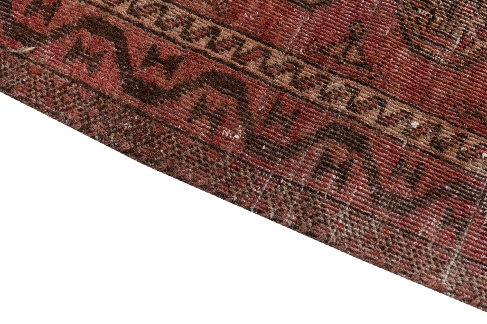 2' 9 x 6' 3 Hand Knotted Ultra Vintage Persian Wool Runner Rug