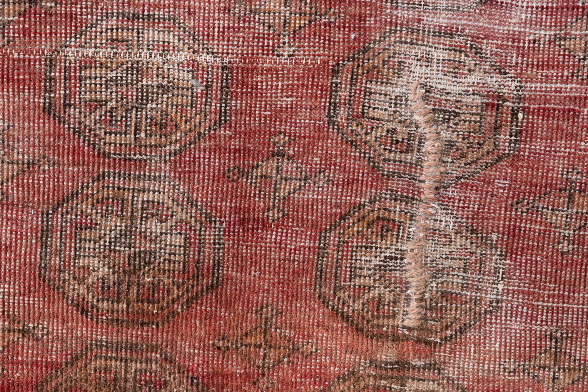 2' 9 x 6' 3 Hand Knotted Ultra Vintage Persian Wool Runner Rug