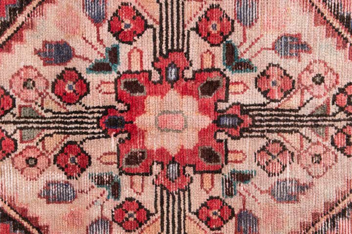 3' 8 x 8' 5 Hand Knotted Ultra Vintage Persian Wool Runner Rug