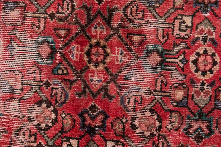 3' 8 x 8' 5 Hand Knotted Ultra Vintage Persian Wool Runner Rug