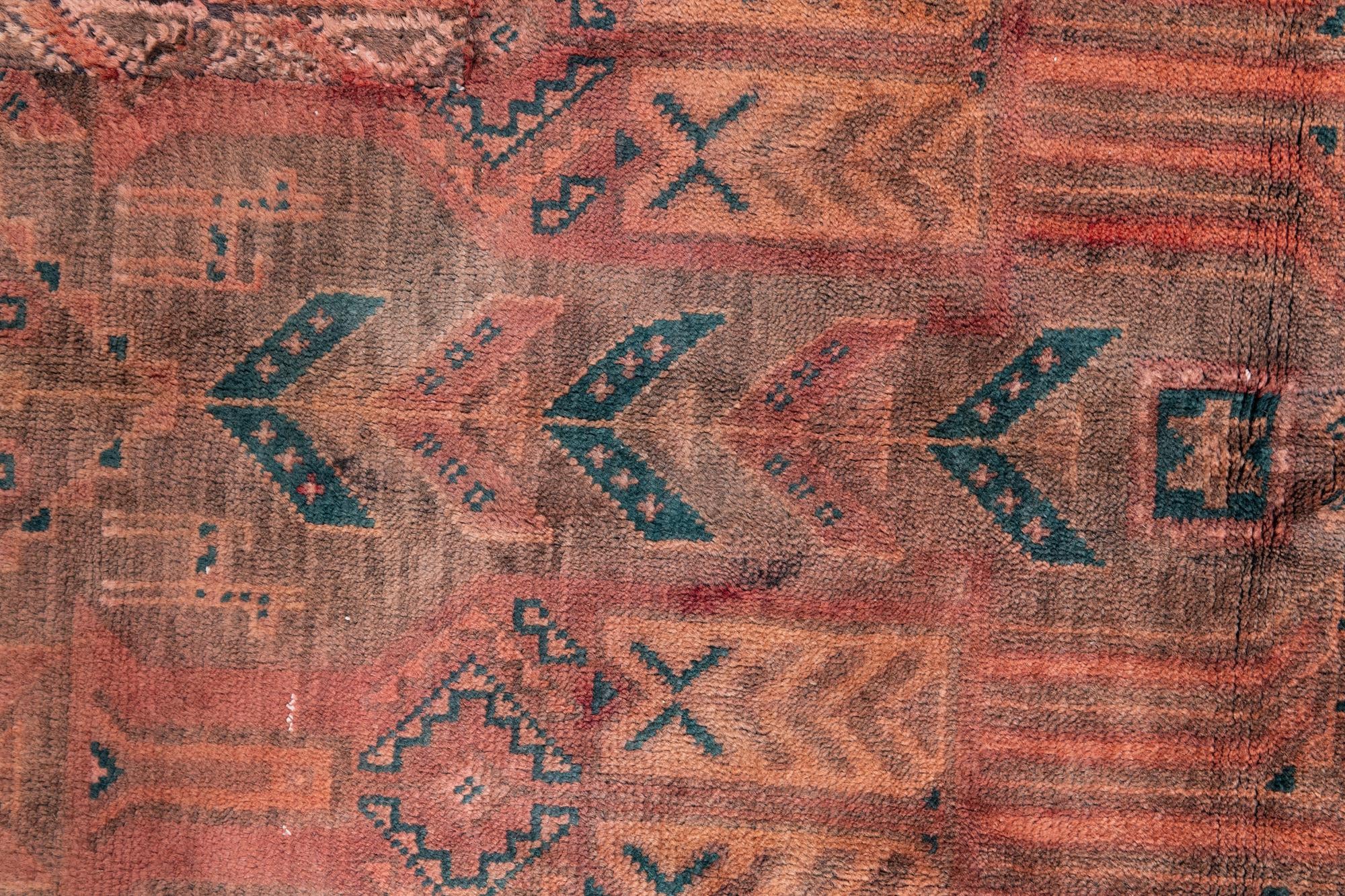 3' 6 x 8' 9 Hand Knotted Ultra Vintage Persian Wool Runner Rug