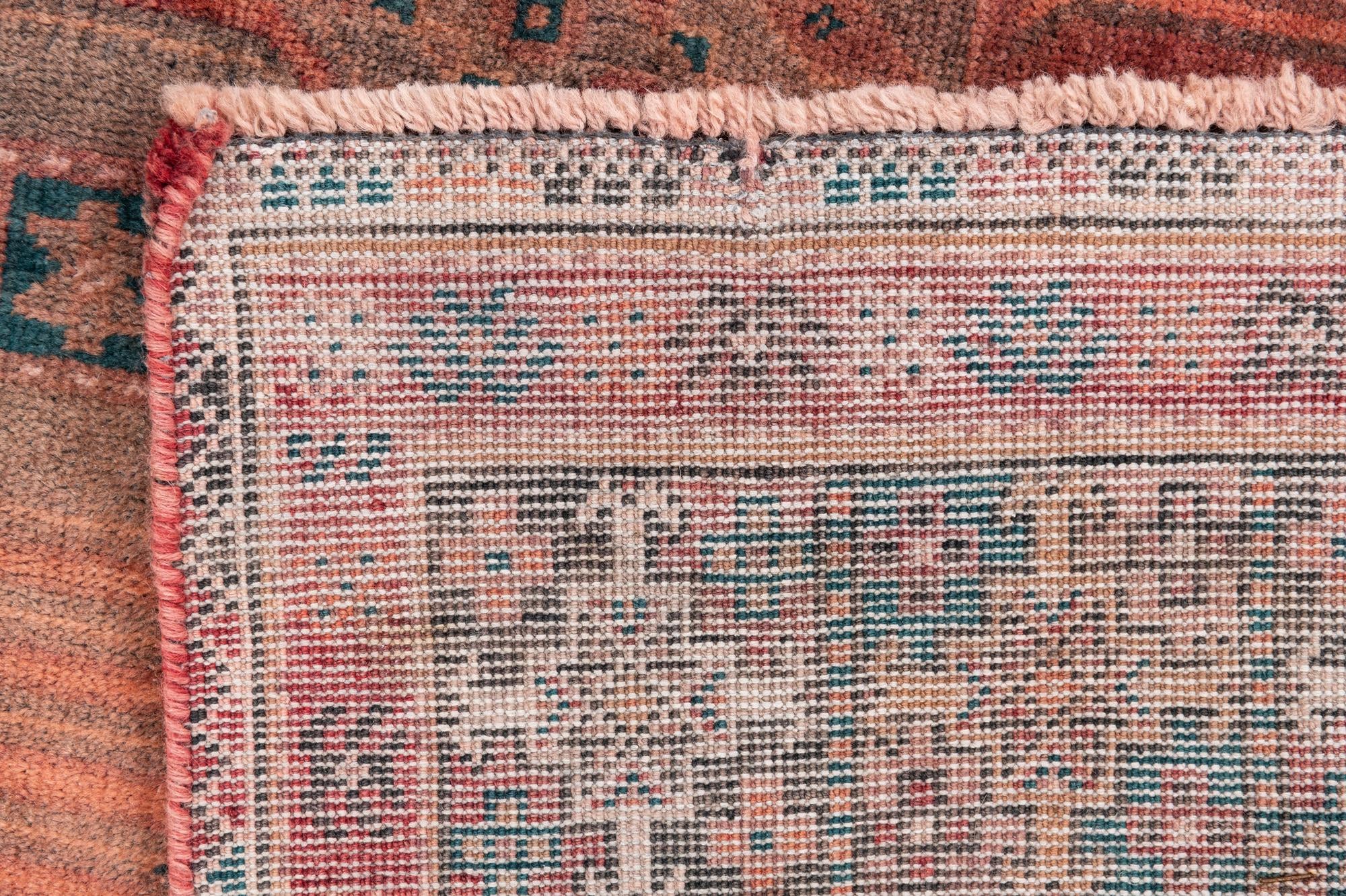 3' 6 x 8' 9 Hand Knotted Ultra Vintage Persian Wool Runner Rug