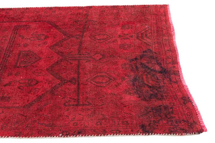 3' 9 x 9' Hand Knotted Ultra Vintage Persian Wool Runner Rug