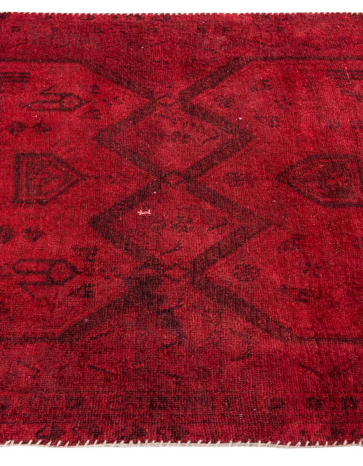 Detail image of 3' 9 x 9'  Hand Knotted Ultra Vintage Persian Wool Runner Rug