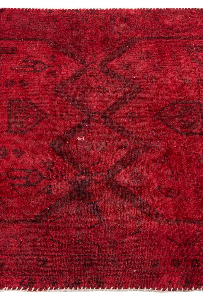 3' 9 x 9' Hand Knotted Ultra Vintage Persian Wool Runner Rug