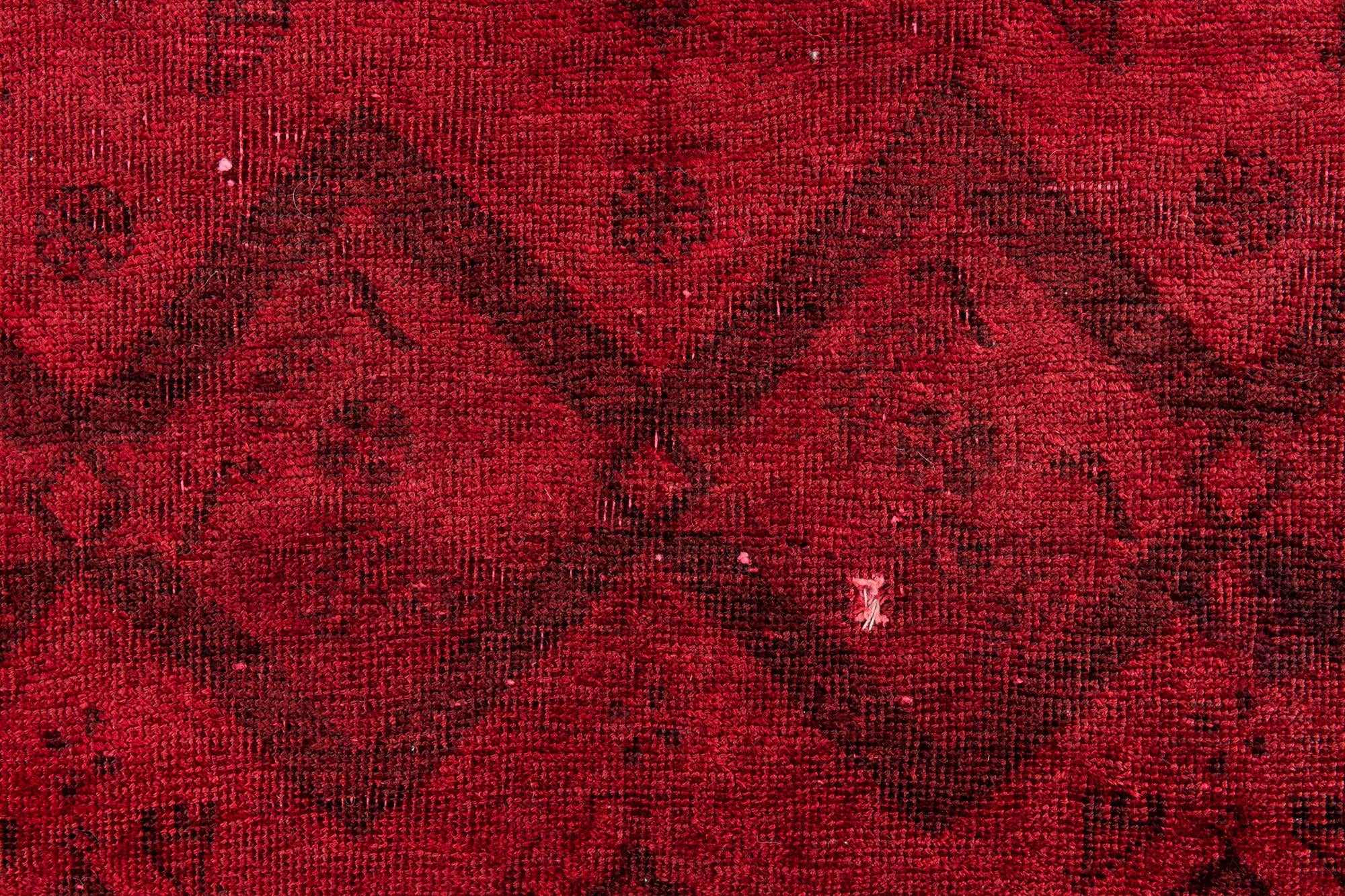 3' 9 x 9' Hand Knotted Ultra Vintage Persian Wool Runner Rug