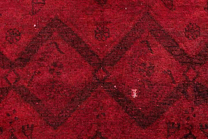 3' 9 x 9' Hand Knotted Ultra Vintage Persian Wool Runner Rug