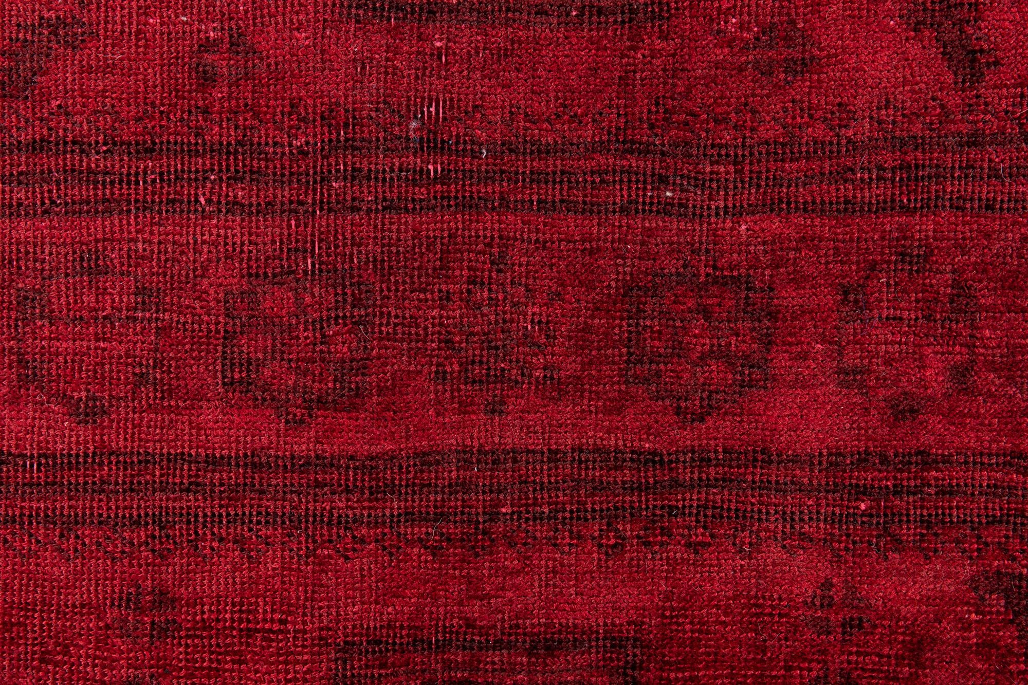 3' 9 x 9' Hand Knotted Ultra Vintage Persian Wool Runner Rug