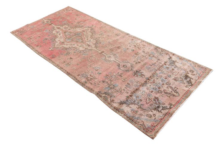 Detail image of 2' 10 x 6' 8 Hand Knotted Ultra Vintage Persian Wool Runner Rug