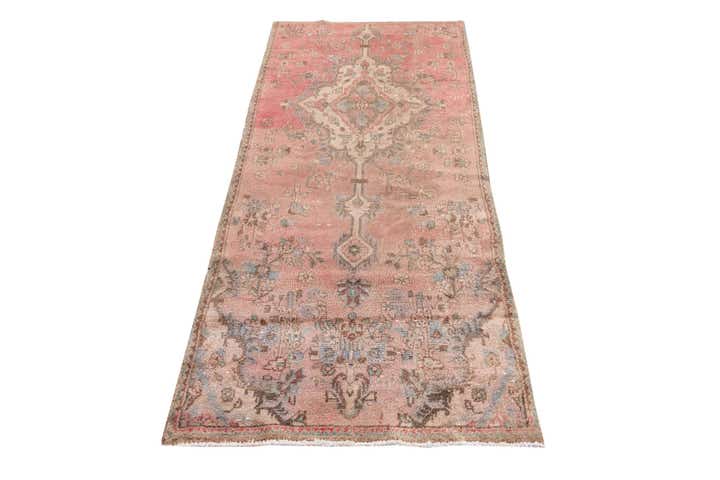 2' 10 x 6' 8 Hand Knotted Ultra Vintage Persian Wool Runner Rug