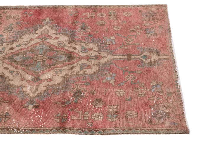 2' 10 x 6' 8 Hand Knotted Ultra Vintage Persian Wool Runner Rug