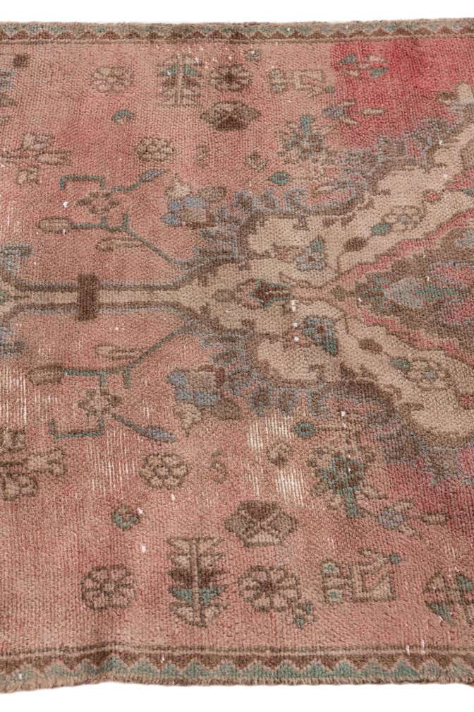 2' 10 x 6' 8 Hand Knotted Ultra Vintage Persian Wool Runner Rug