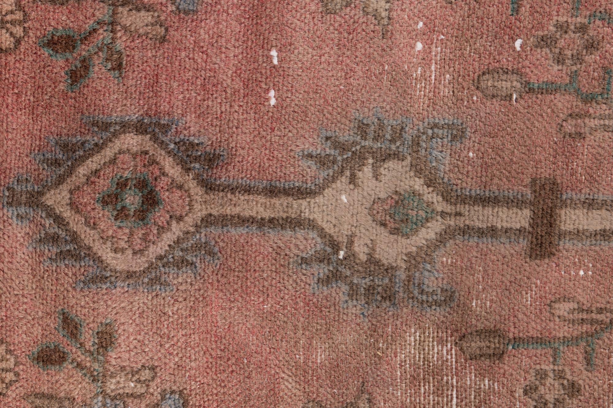 2' 10 x 6' 8 Hand Knotted Ultra Vintage Persian Wool Runner Rug