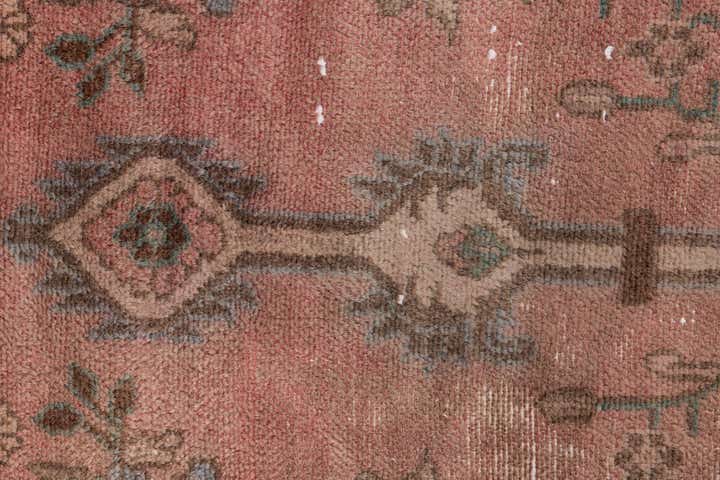 2' 10 x 6' 8 Hand Knotted Ultra Vintage Persian Wool Runner Rug